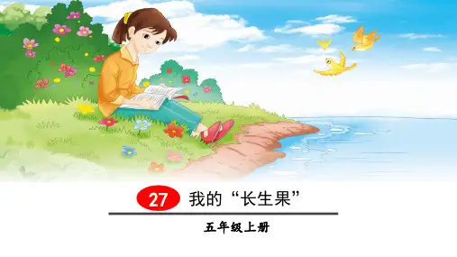 部编人教版五年级语文上册第27课《我的“长生果“》精美PPT课件