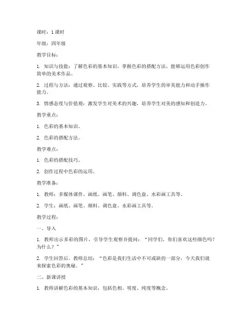 十分钟试讲美术教案模板