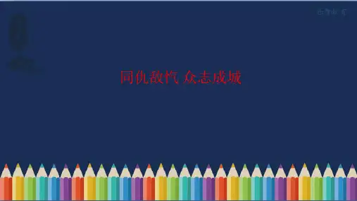 《同仇敌忾 众志成城》课件
