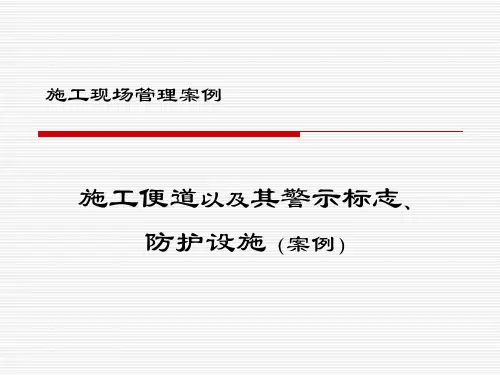 施工便道以及其警示标志、防护设施(案例)