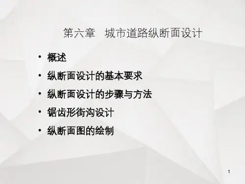 城市道路纵断面设计