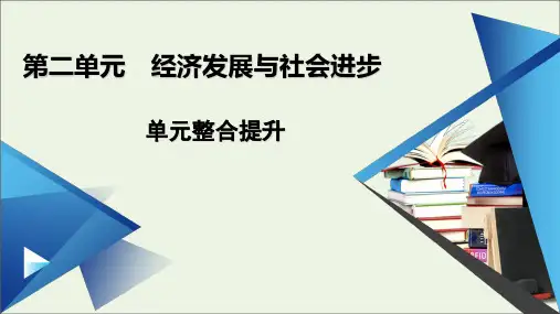 2020新教材高中政治第二单元经济发展与社会进步单元整合提升2课件部编版必修二