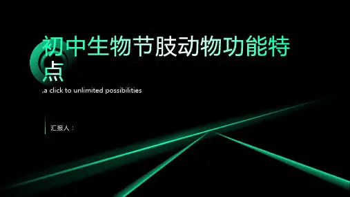 初中生物了解节肢动物的功能特点