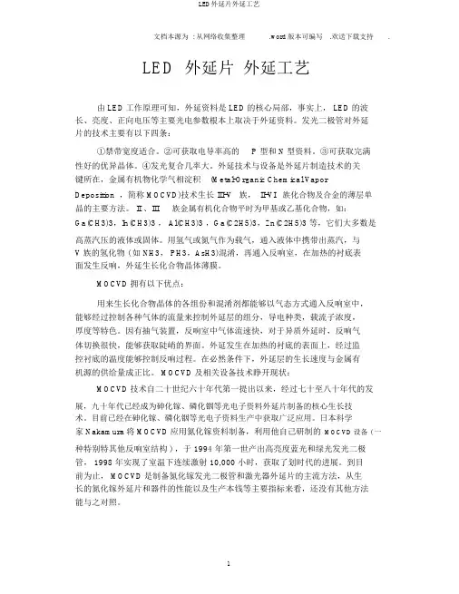 LED外延片外延工艺