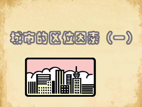 城市的区位因素(一)ppt2 人教版