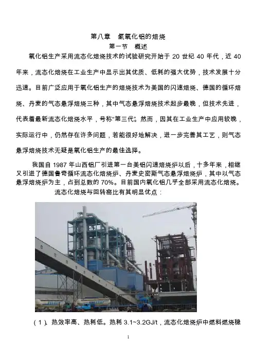 第八章氢氧化铝的焙烧