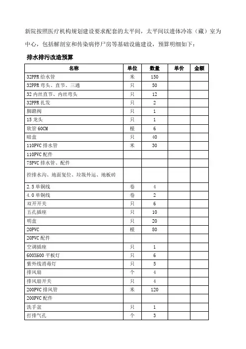 新院按照医疗机构规划建设要求配套的太平间,太平间以遗体
