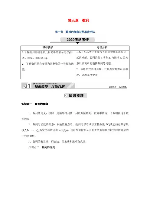 (山东专用)2021新高考数学一轮复习 第五章 数列 5.1 数列的概念与简单表示法学案(含解析)-