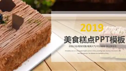 精美大气美食糕点产品推广宣传活动策划书PPT模板课件