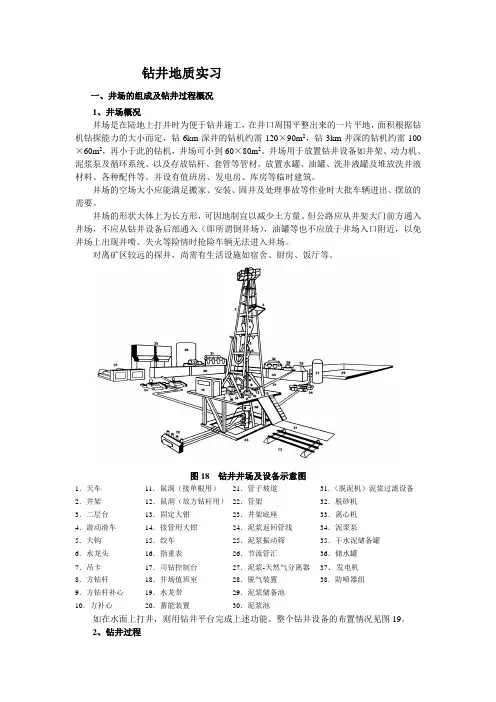 钻井地质实习(井场参考资料)