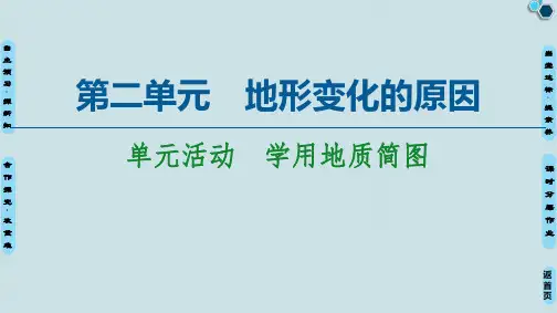 鲁教版高中地理选择性必修一第2单元《学用地质简图》PPT课件