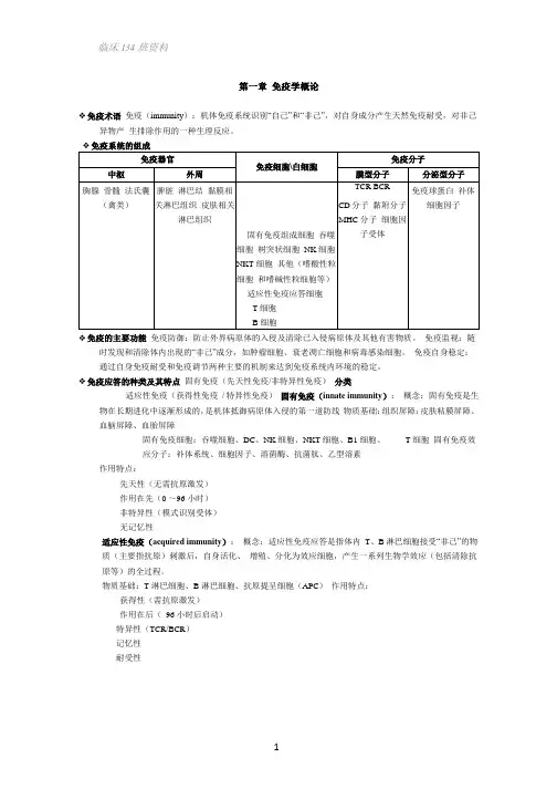 医学免疫学重点整理