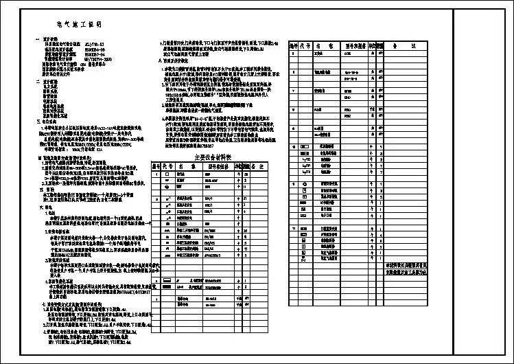 小区别墅完整电气设计cad施工图纸