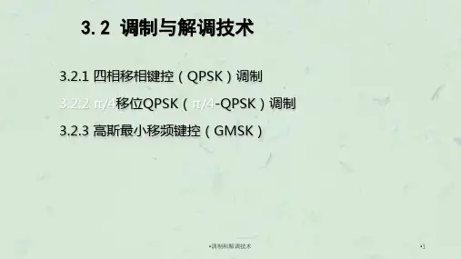 调制和解调技术课件
