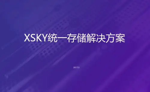 XSKY 分布式存储解决方案