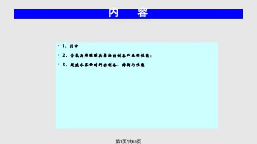 从自然到仿生的疏水超疏水界面材料PPT课件
