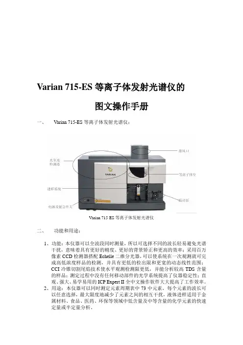 Varian715-ES等离子体发射光谱仪图文操作手册资料