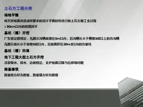 土石方工程量计算实例