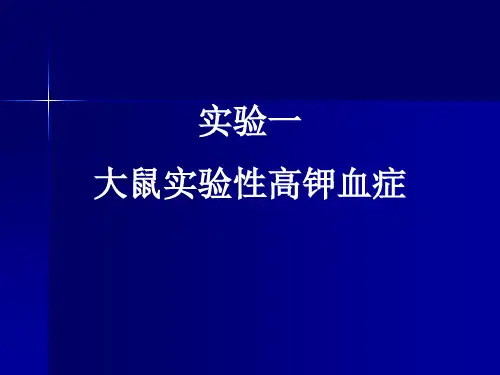 大鼠实验性高钾血症