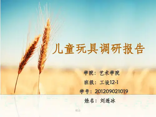 儿童玩具调研报告