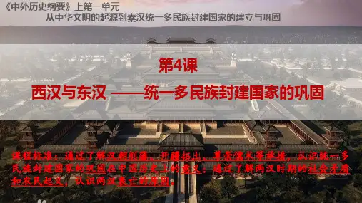 第4课西汉与东汉——统一多民族封建国家巩固+课件-- 高一历史统编版(2019)必修中外历史纲要上册