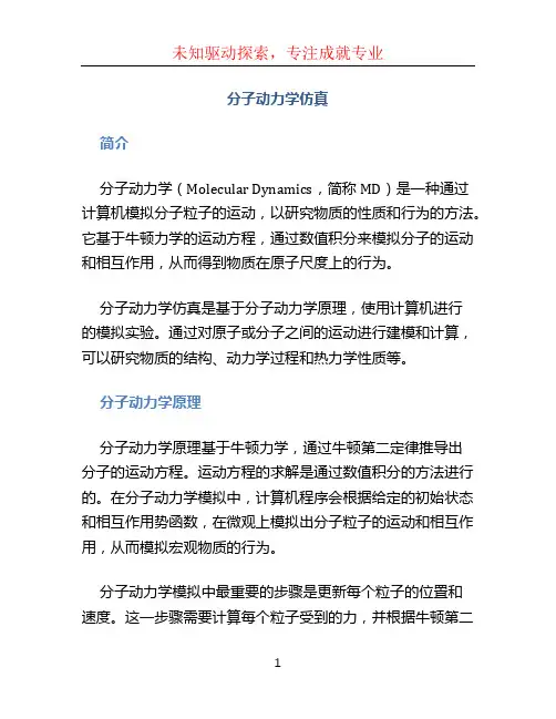分子动力学仿真