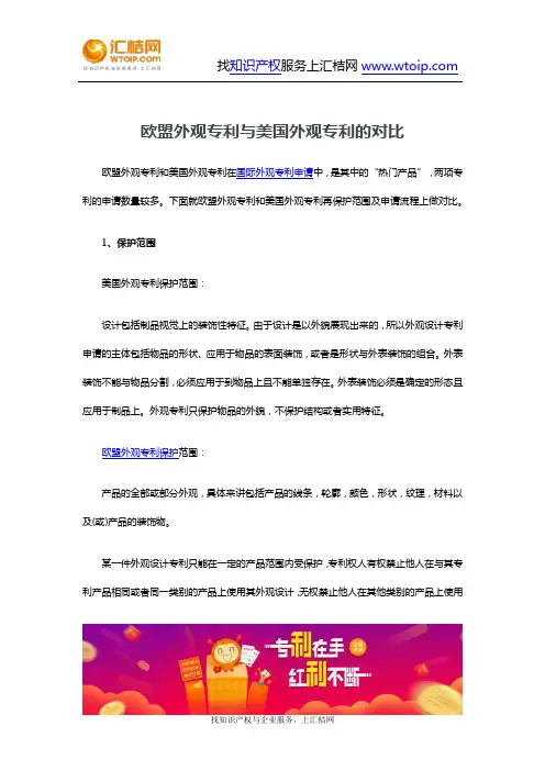 欧盟外观专利与美国外观专利的对比