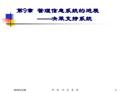 第9章 管理信息系统的进展——决策支持系统共49页PPT资料