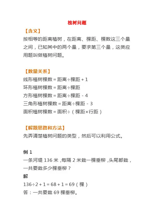 小学数学常考植树问题、年龄问题(附例题、解题思路)