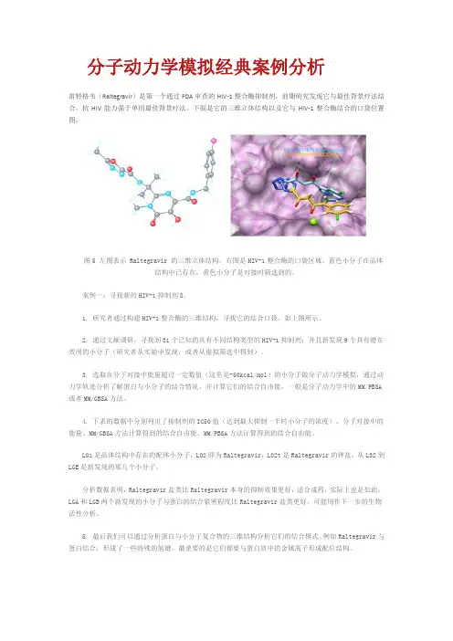 分子动力学模拟案例分析