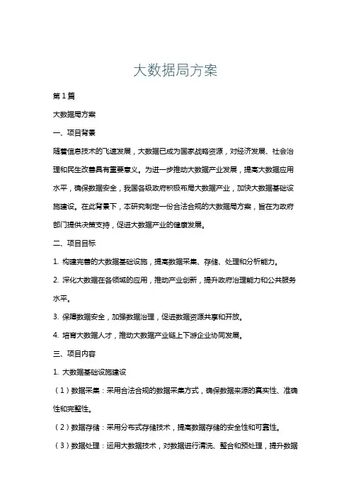 大数据局方案