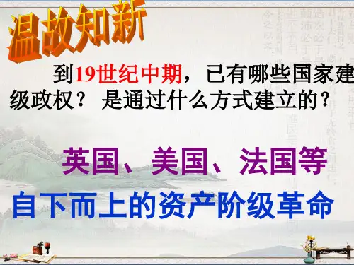 人教部编版九年级下册第一单元第2课 俄国的改革PPT38张