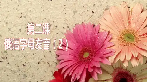 俄语字母发音 第二课