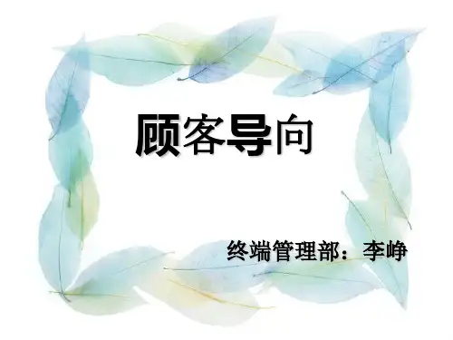 顾客导向课件