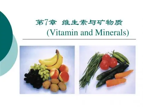 第7章 维生素与矿物质