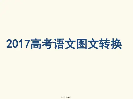 2017全国新课标卷高考语文图文转换答题技巧