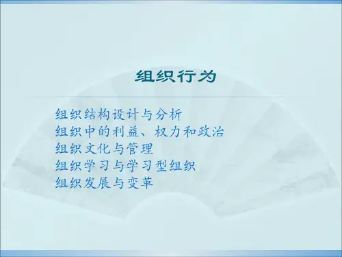 组织结构设计与分析PPT课件