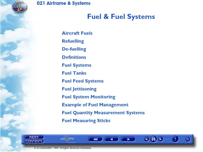 飞机油箱系统介绍Fuel Systems