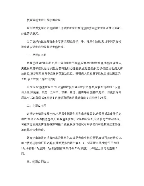 桡骨远端骨折中医护理常规(精)