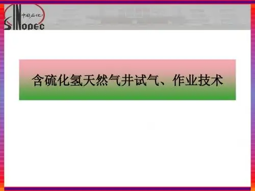 硫化氢防护知识培训