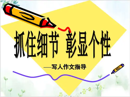 作文细节描写PPT课件