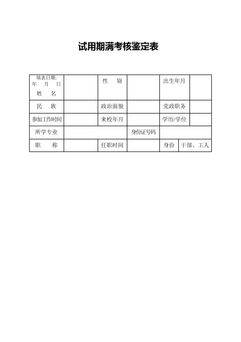 试用期满考核鉴定表_2