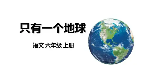 19《只有一个地球》课件(共45张PPT)