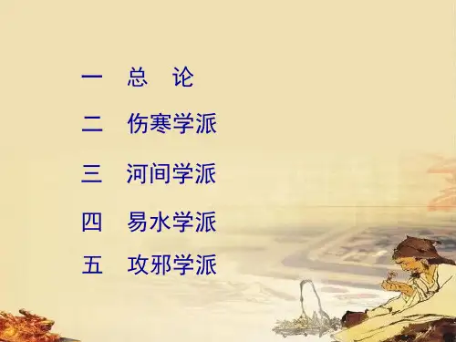中医各家学说其他学派ppt课件