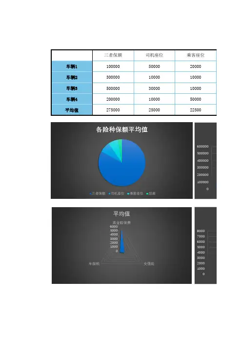 车险保费统计excel模板