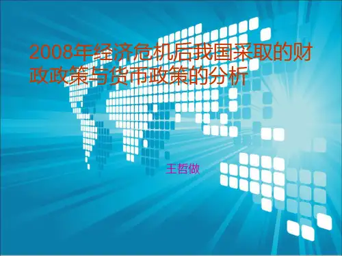 2008年经济危机后我国采取的财政政策与货币政策的分析