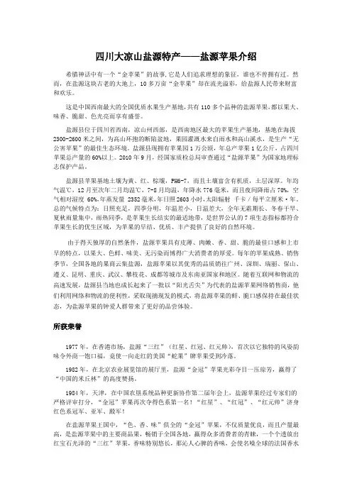 盐源苹果介绍——最新