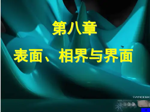 第八章 表面、相界和晶界