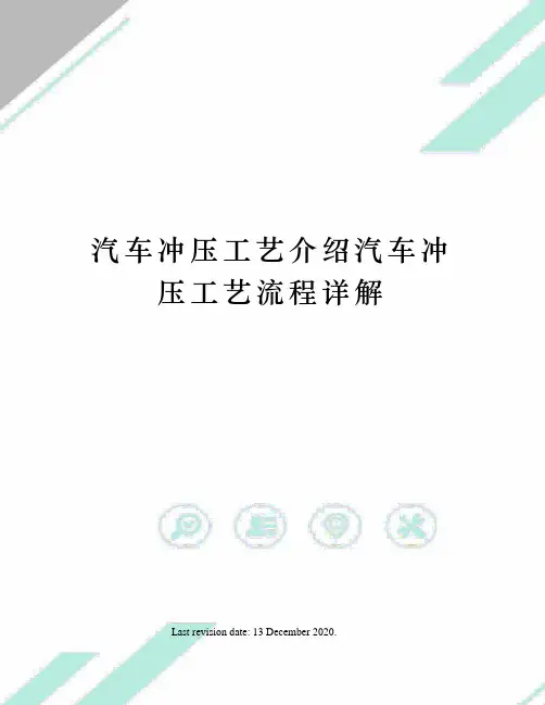 汽车冲压工艺介绍汽车冲压工艺流程详解