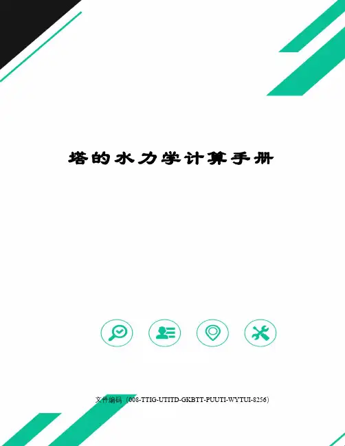 塔的水力学计算手册精编版